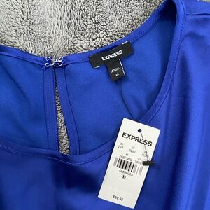 Blue color blouse size xl express brand . With tag . Best fits to large size